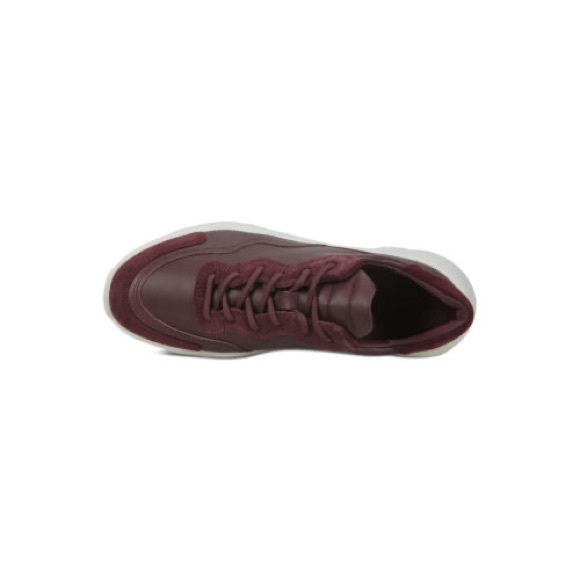 Ecco Chunky Leather and Suede Wine colour Sneaker EU 41 US 10 - Picture 5 of 13